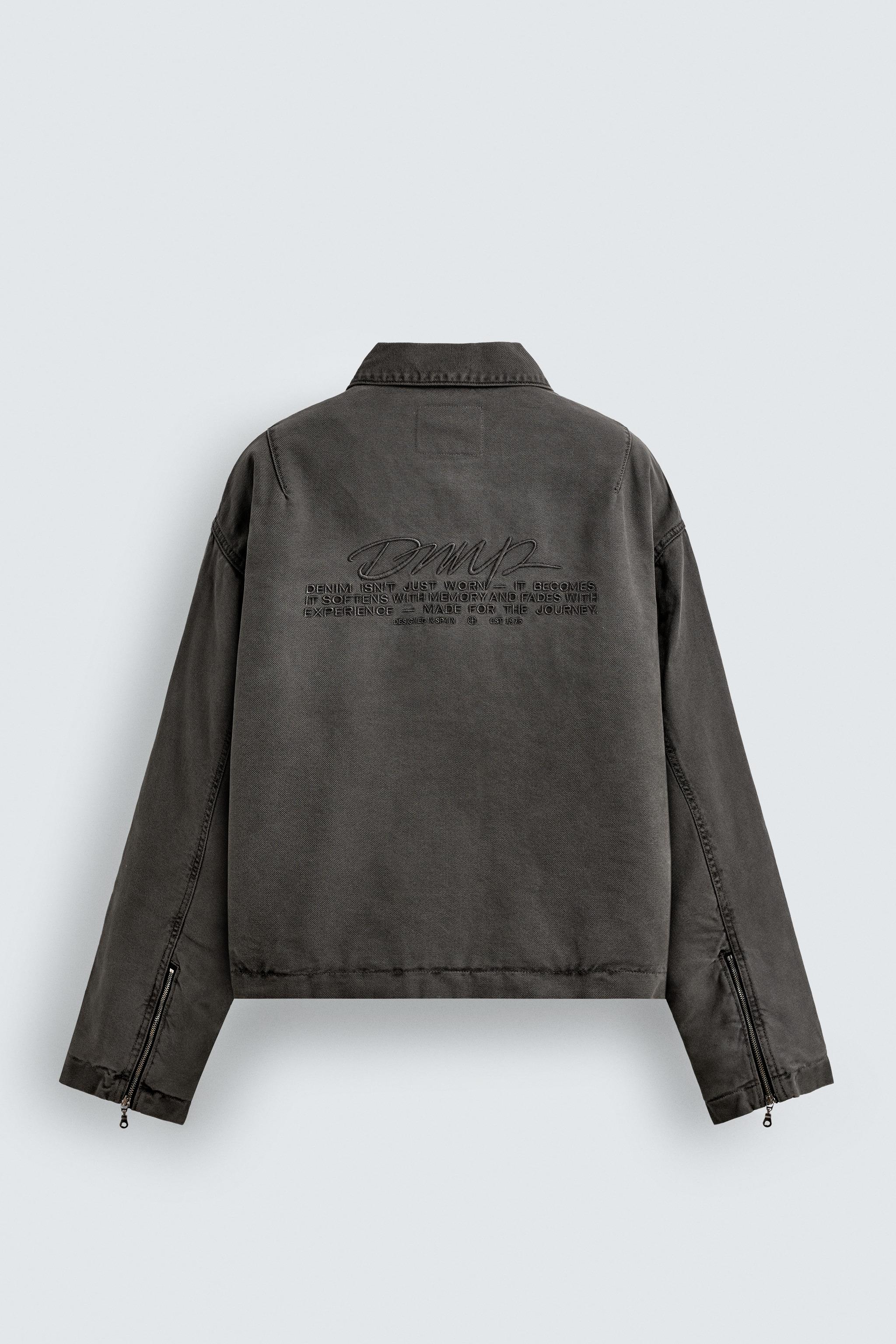 EMBROIDERED CROPPED FIT JACKET